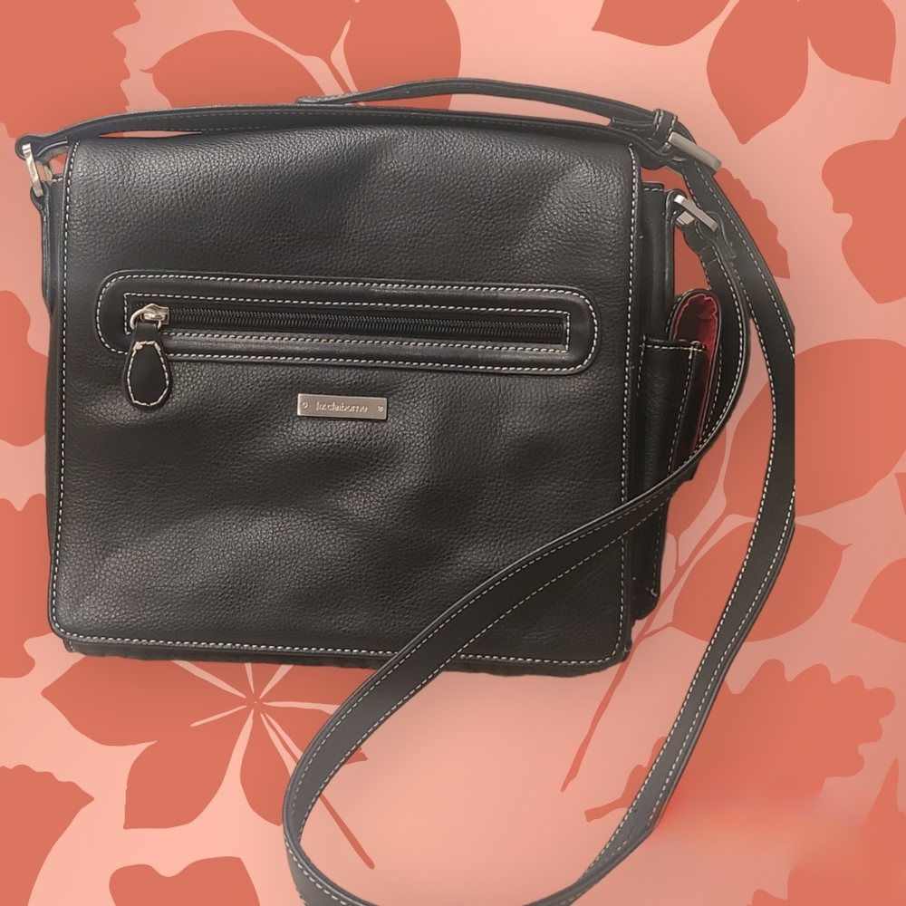 Liz Clairborne Black Crossbody Purse, Vintage